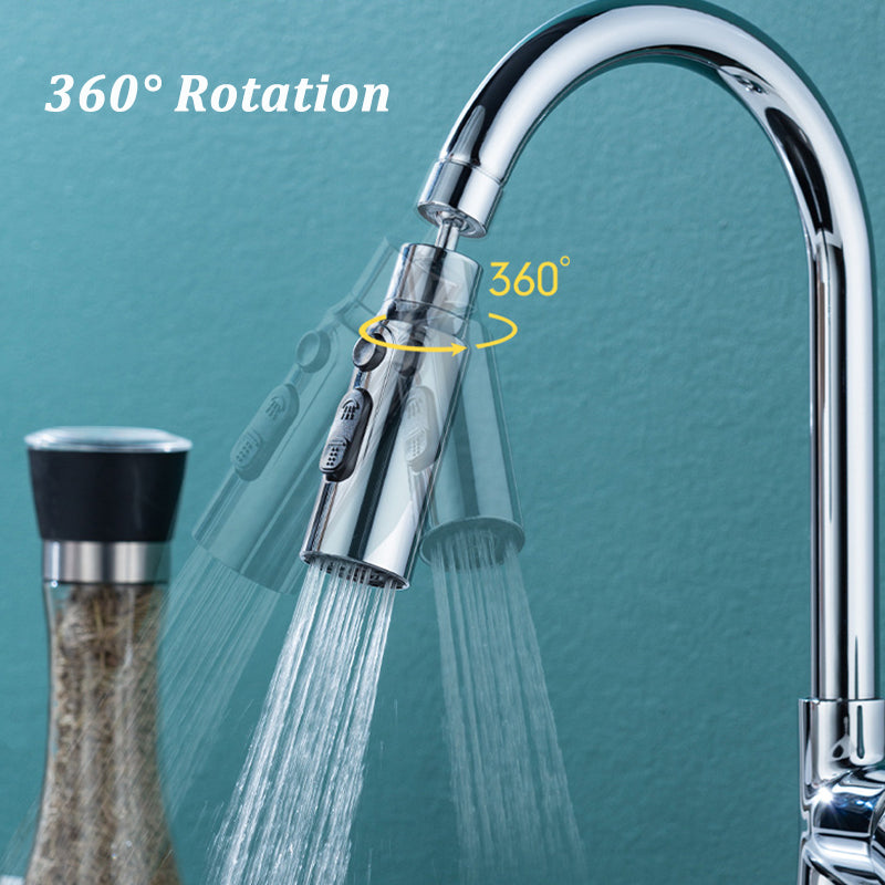 New 3-Mode Swivel Kitchen Faucet Bubbler-0