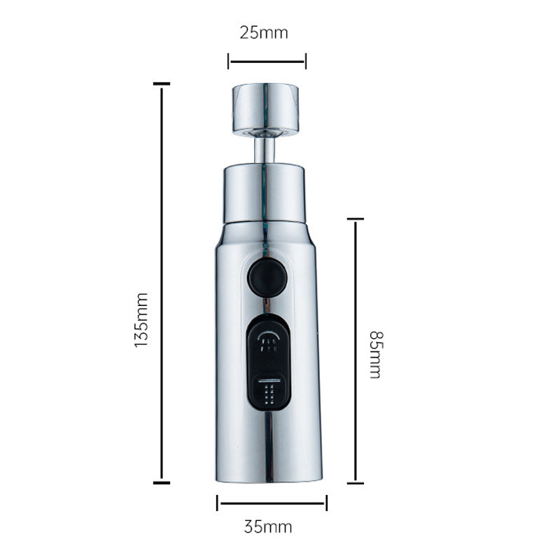 New 3-Mode Swivel Kitchen Faucet Bubbler-4